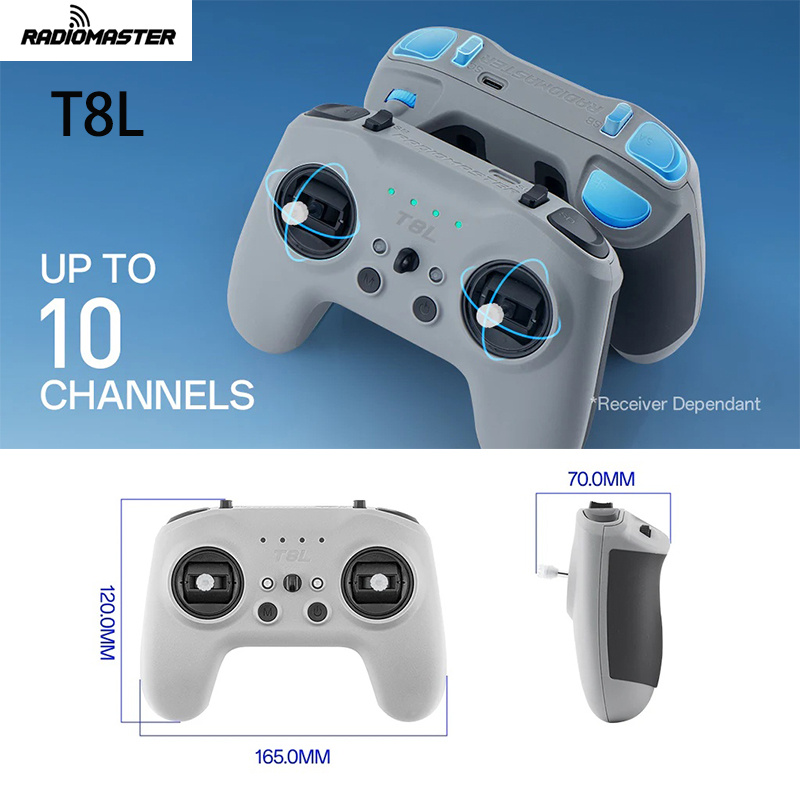 Drone Gimbal Controller - วิทยุควบคุม RadioMaster T8L รุ่น M2 2.4GHz